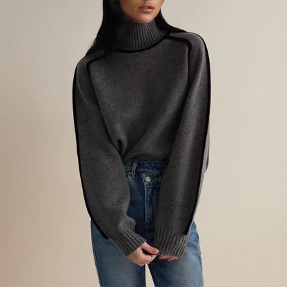 Luxurious Red Crew Neck Sweater