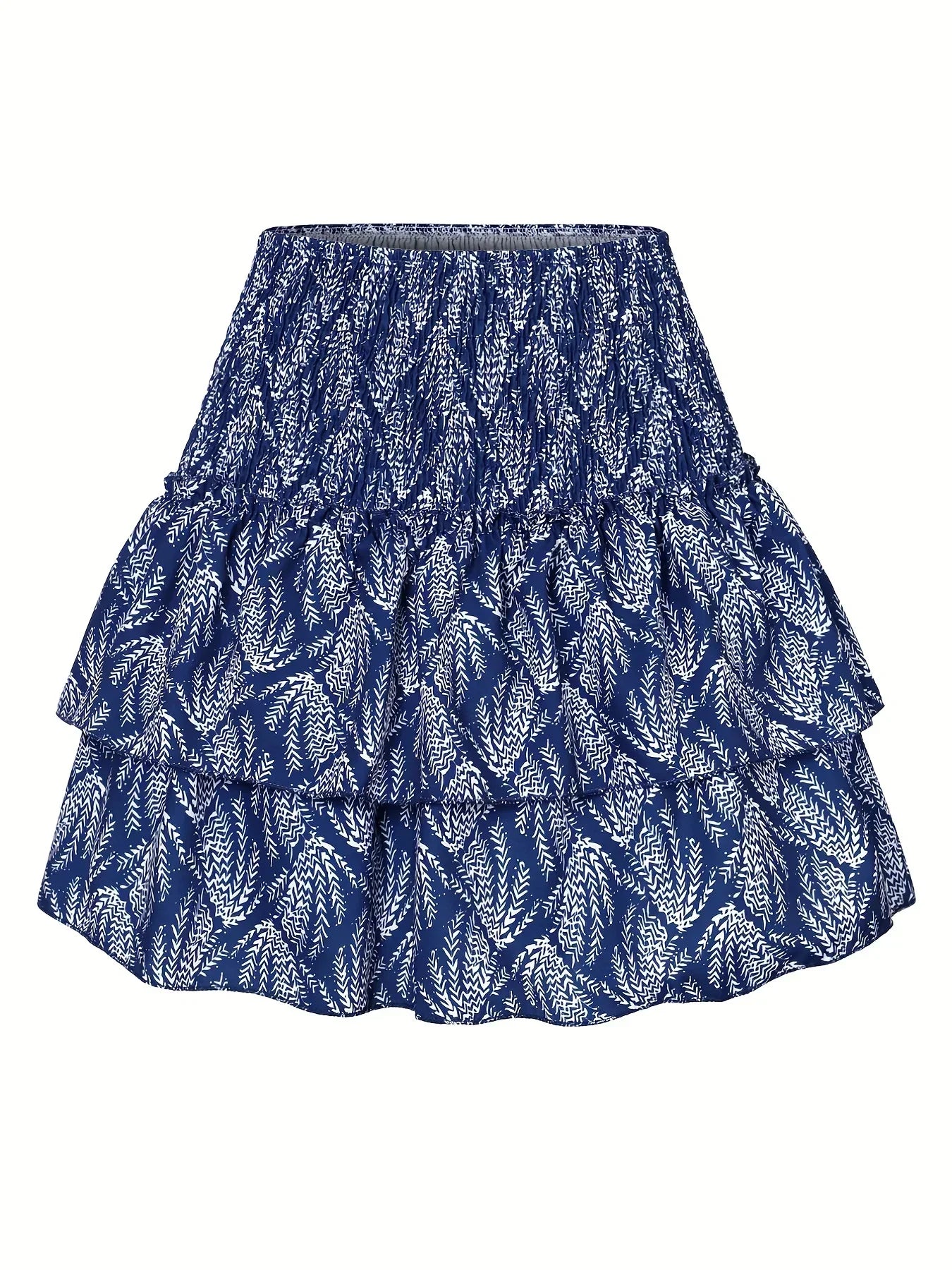 Amelia Rok | Pleated Waist | Layered Hem | Fashionable-XS-Pink-Nora Luxe