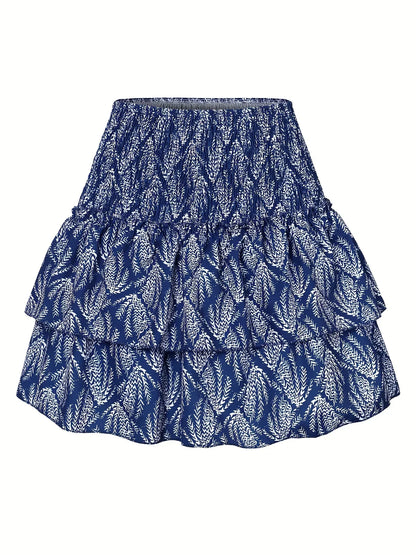 Amelia Rok | Pleated Waist | Layered Hem | Fashionable-XS-Pink-Nora Luxe
