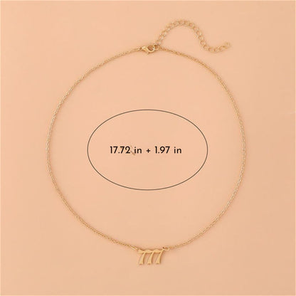 Angel Numbers Stainless Steel Necklace - Celestia-111-Silver-Nora Luxe