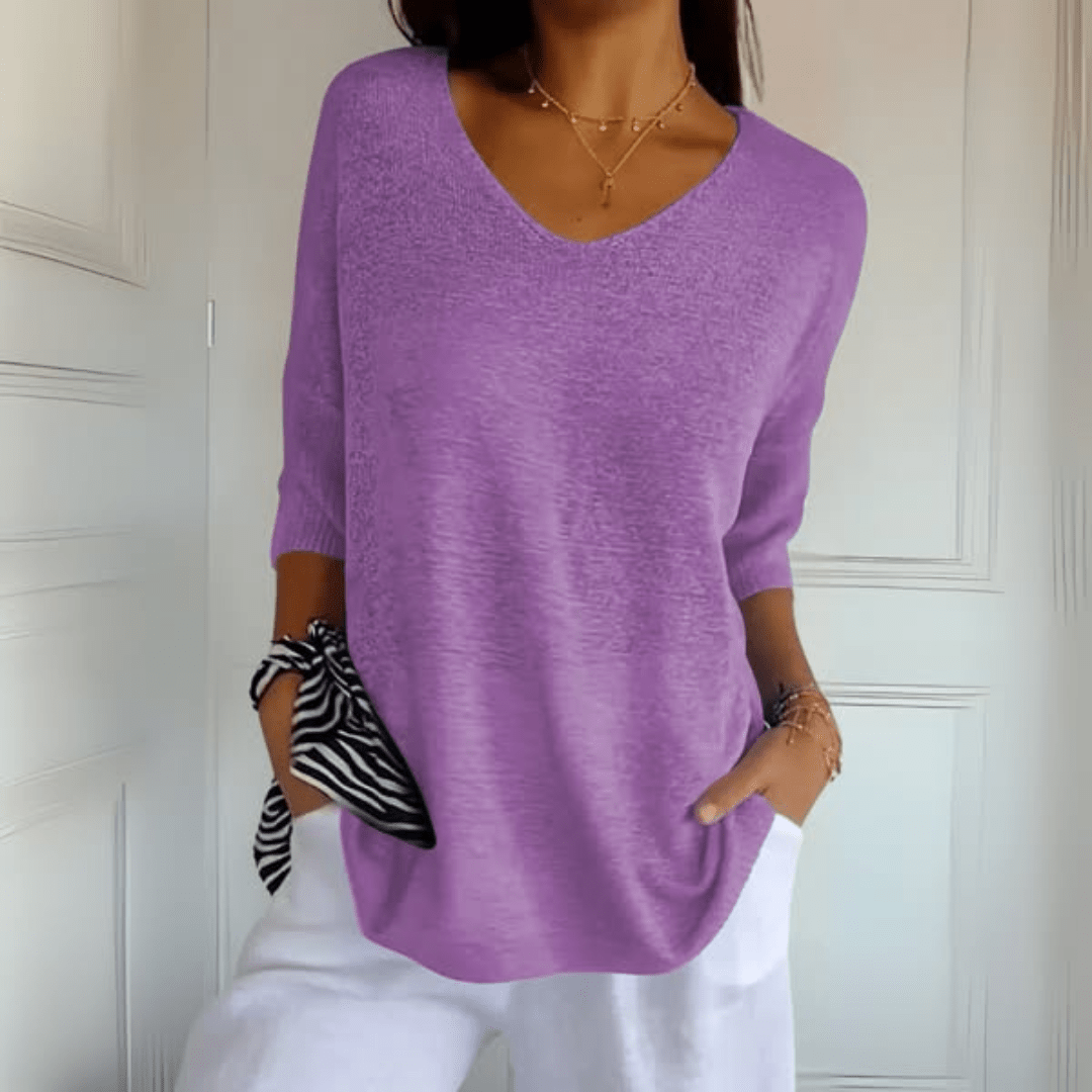 Women's Classic V Neck T Shirt