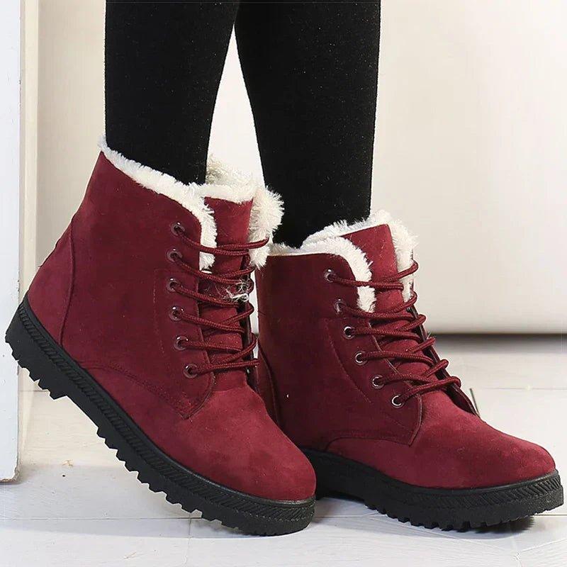 Warm Faux Fur Insulated Snow Boots