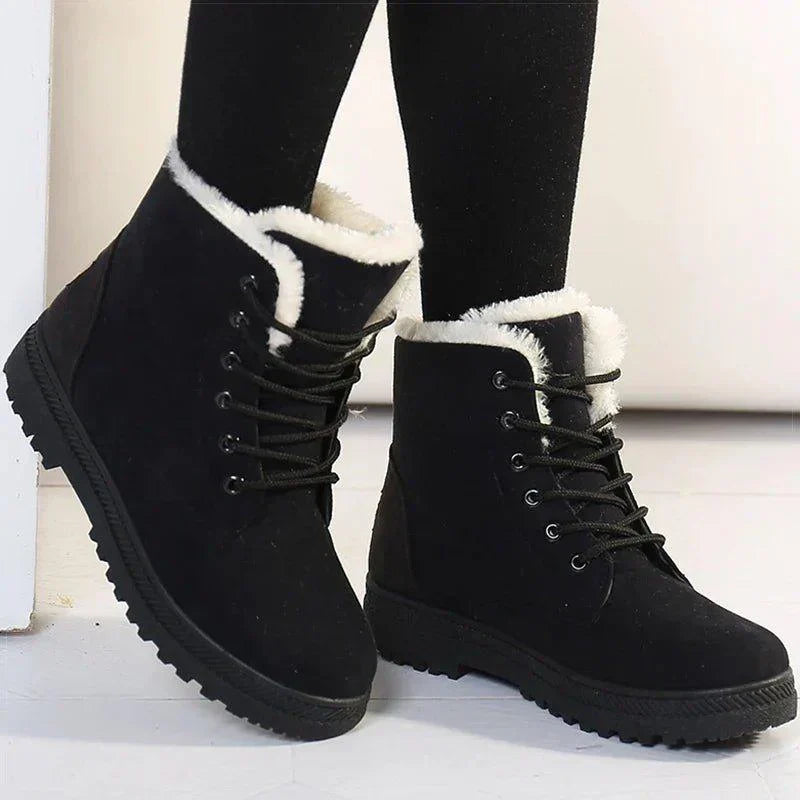 Warm Faux Fur Insulated Snow Boots