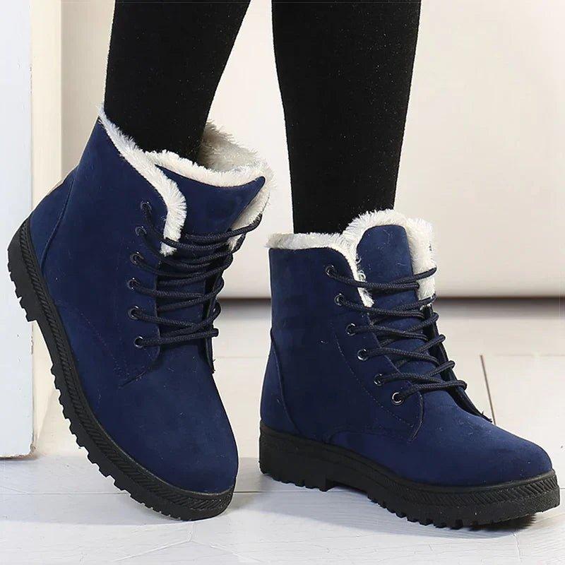 Warm Faux Fur Insulated Snow Boots