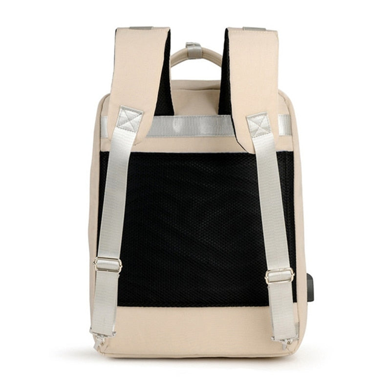 Safe Travel Backpack with Concealed Pockets and Power Bank