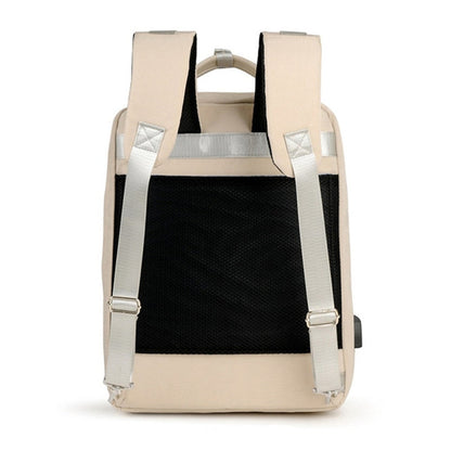 Safe Travel Backpack with Concealed Pockets and Power Bank