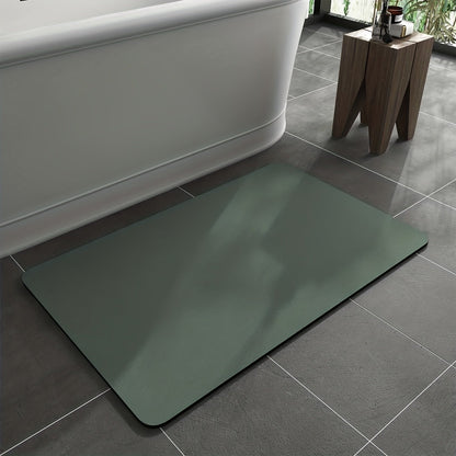 Anti-slip Diatomite Bath Mat - AquaGrip-Green-15.75x23.62 inches-Nora Luxe