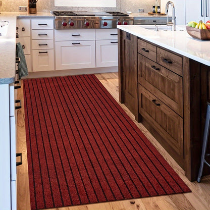 Anti-slip & Washable Runner for Indoor and Outdoor - GripLuxe-Red-23.62 in × 59.06 in-Nora Luxe