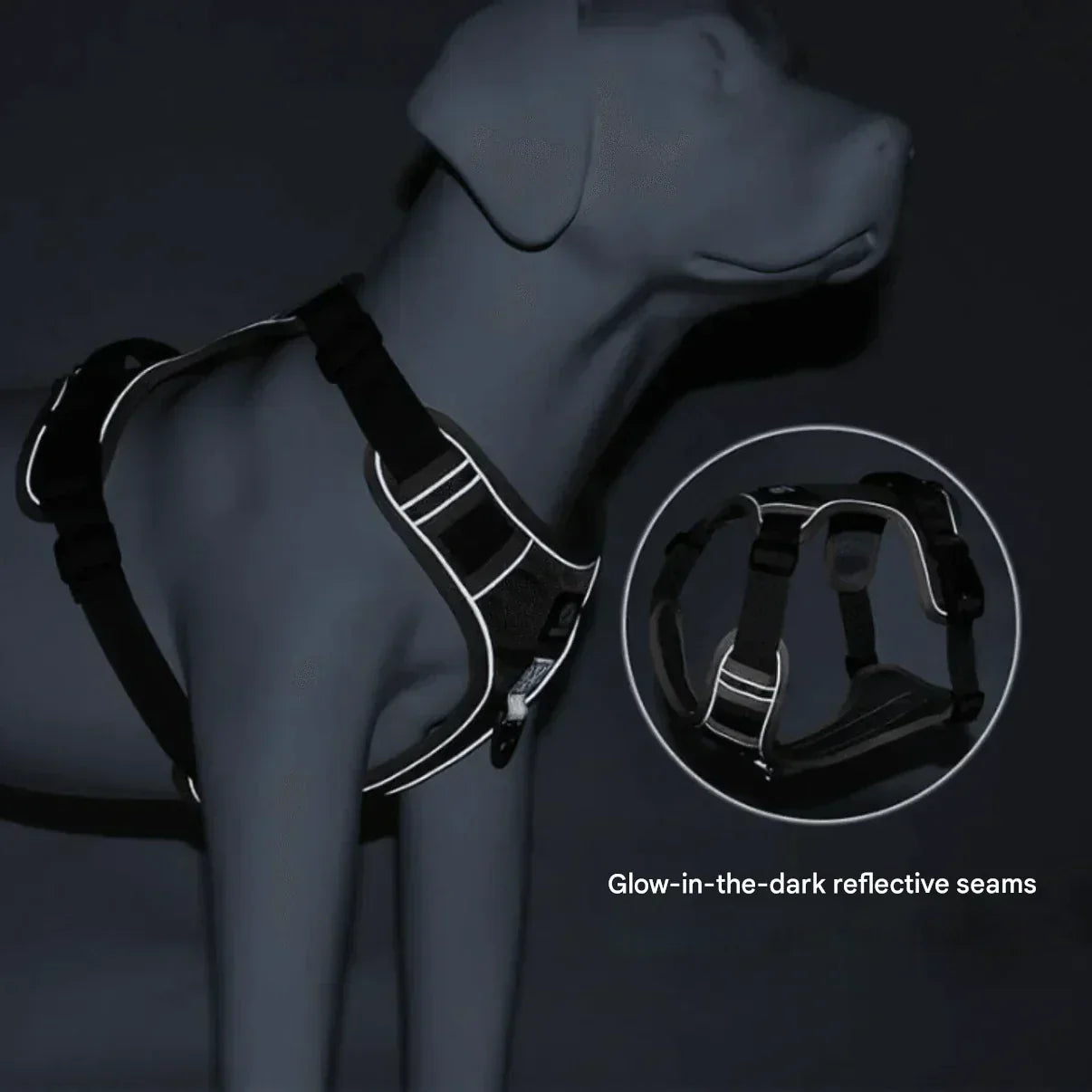 Anti-Trek Dog Harness with Comfort Padding – PullFree-Blue-S-Nora Luxe
