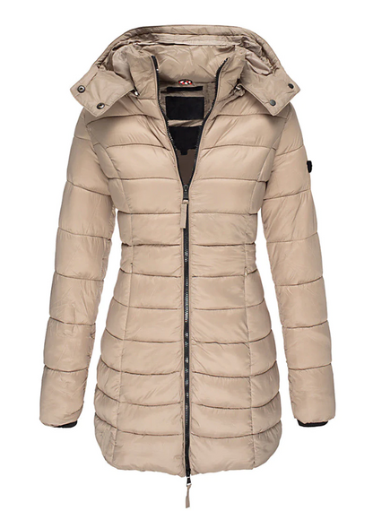 Women's Slim Fit Waterproof Parka Jacket