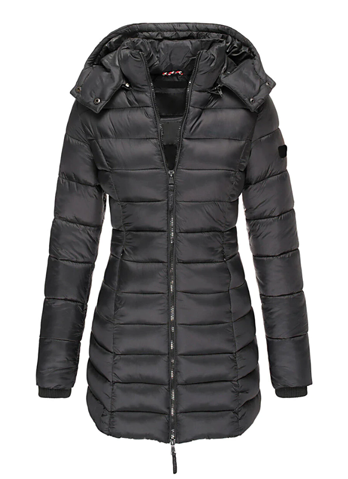 Women's Slim Fit Waterproof Parka Jacket