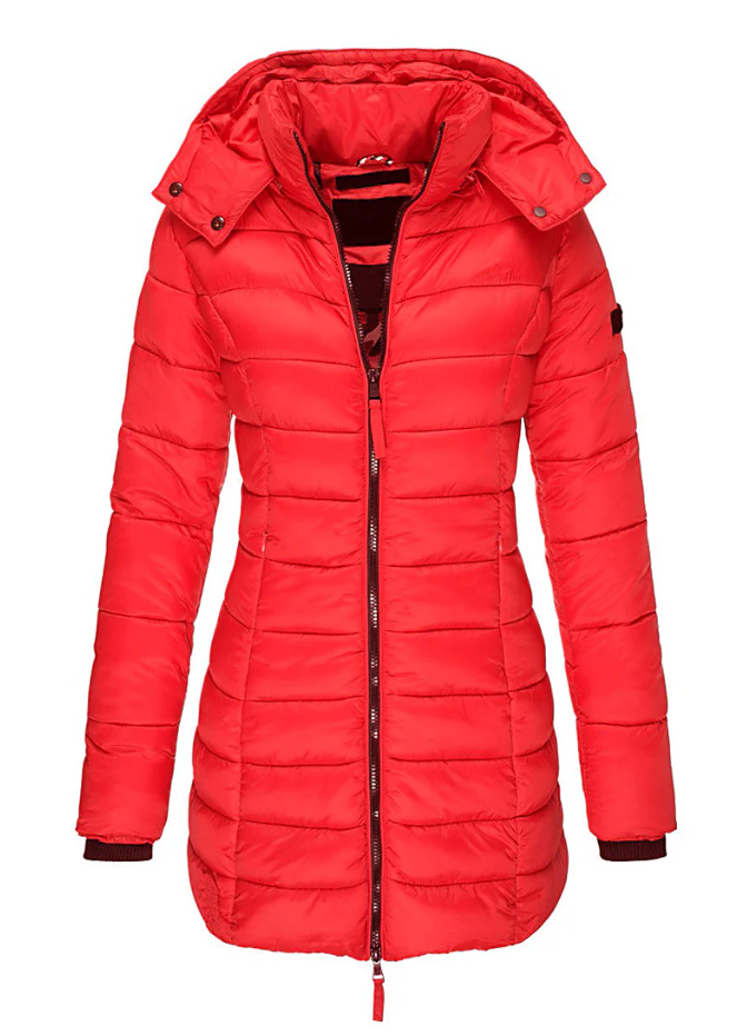 Women's Slim Fit Waterproof Parka Jacket