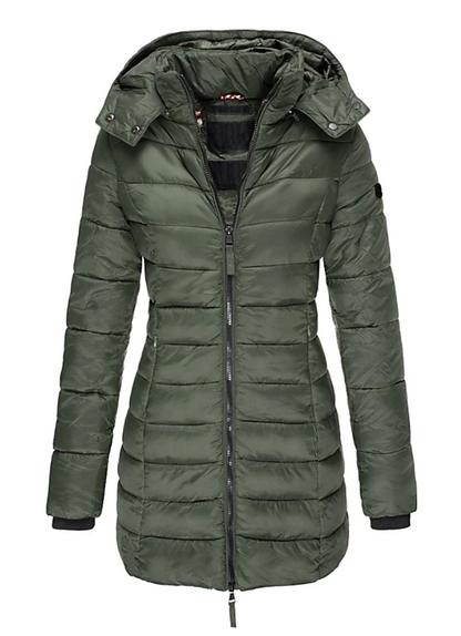 Women's Slim Fit Waterproof Parka Jacket