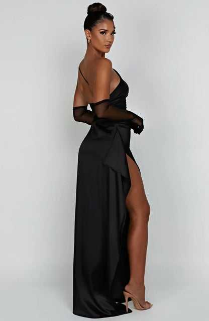 Luxurious Satin Women's Formal Gown