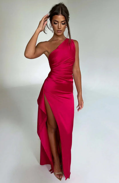 Luxurious Satin Women's Formal Gown - Nocini