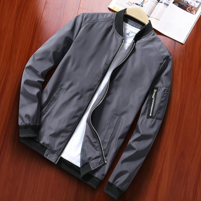 Classic Mens Bomber Jacket Comfort Fit