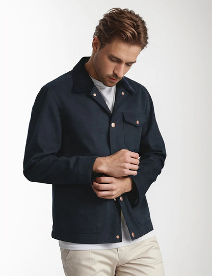 Traditional Fit Mens Button Down Coat