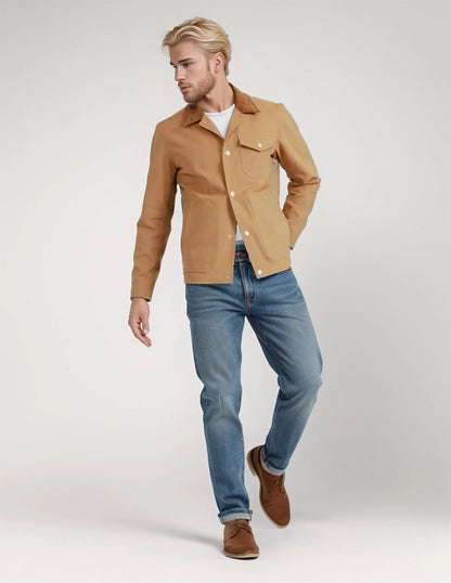 Traditional Fit Mens Button Down Coat