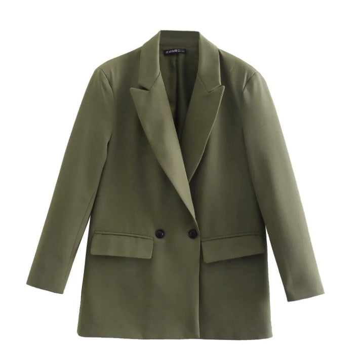 Classic Fit Women's Blazer with Notched Lapel - Nocini