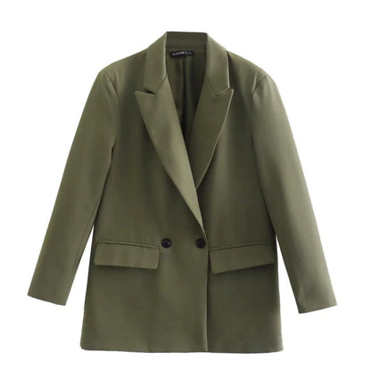 Classic Fit Women's Blazer with Notched Lapel - Nocini