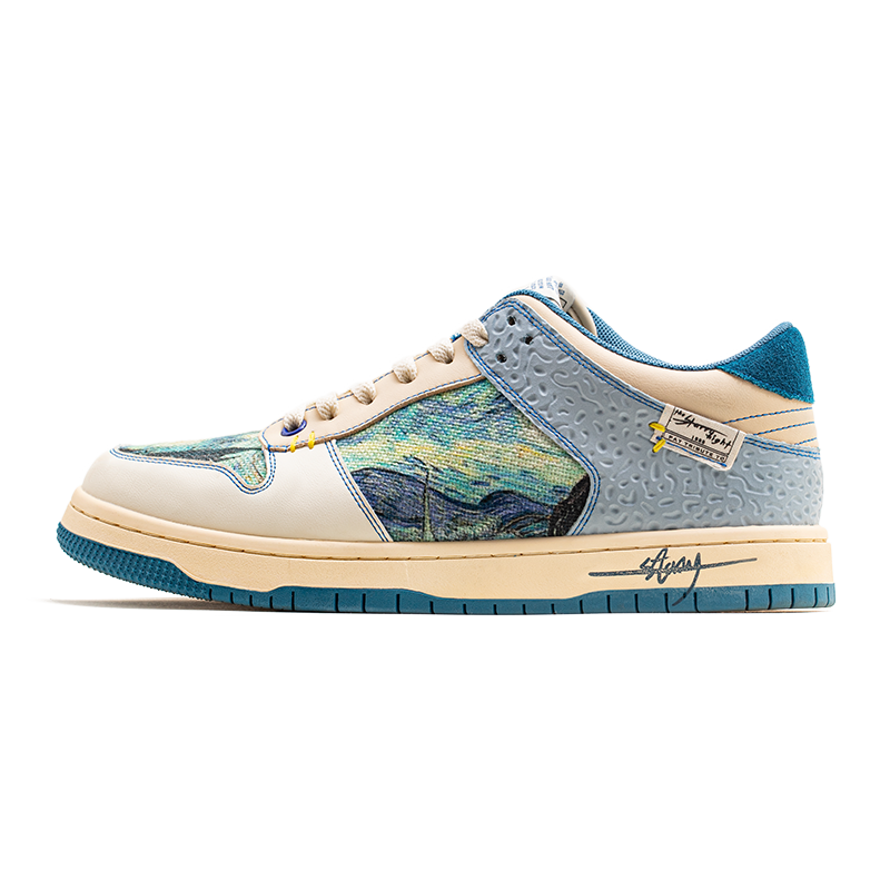 Trendy Unisex Starry Night Sneakers with Comfort Sole - Pexav