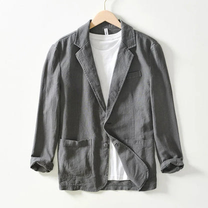 Image of Asher | Men's Notch Lapel Single-Breasted Casual Blazer