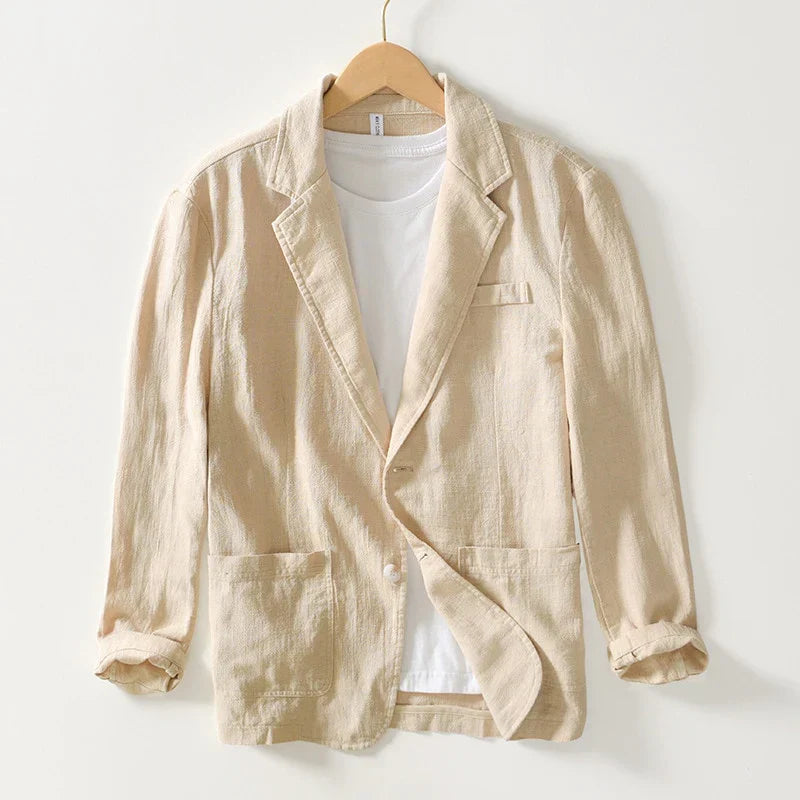 Image of Asher | Men's Notch Lapel Single-Breasted Casual Blazer