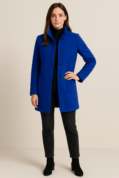 Classic Fit Women's Trench Coat with Pockets