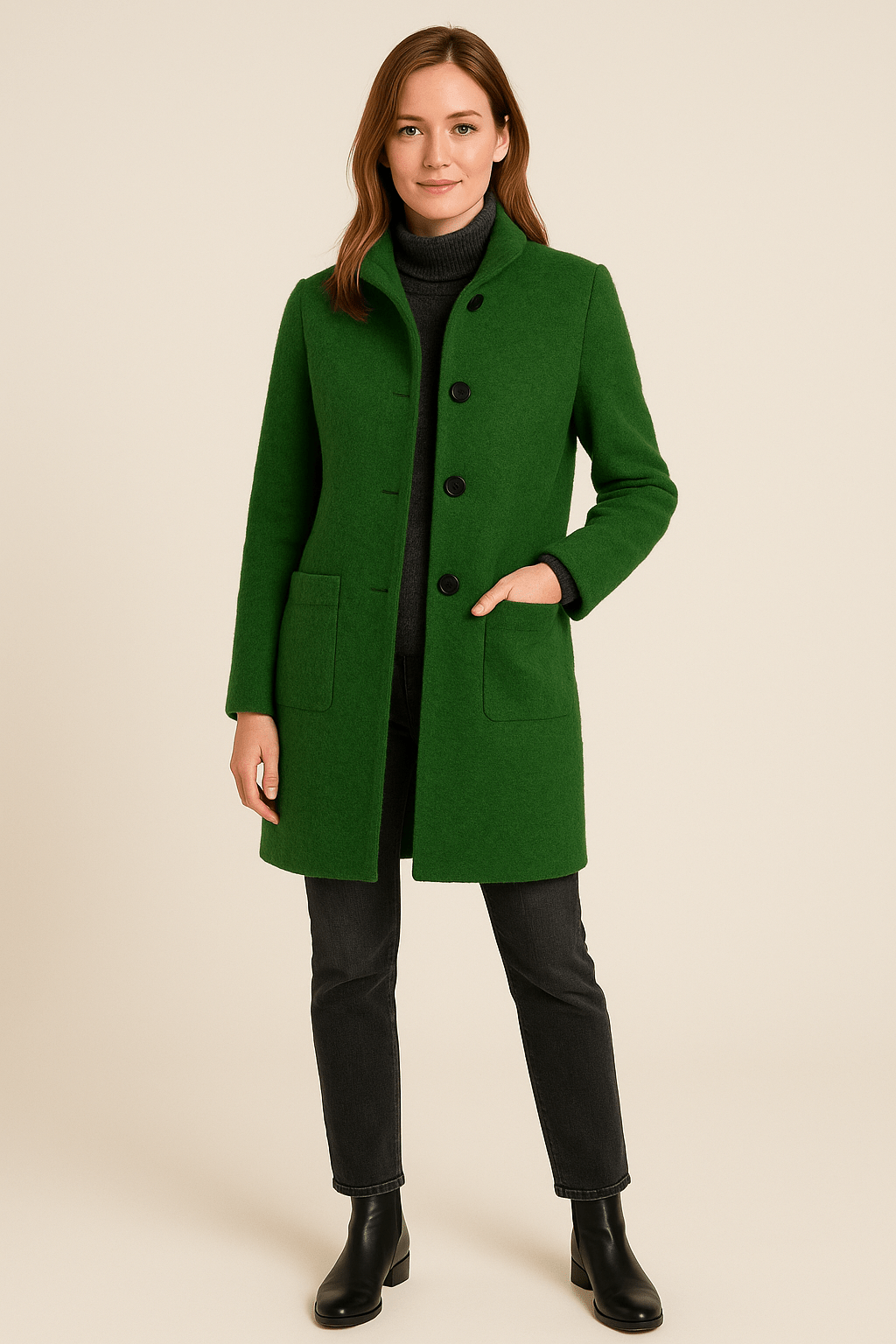 Classic Fit Women's Trench Coat with Pockets