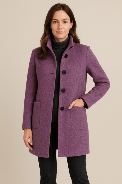 Classic Fit Women's Trench Coat with Pockets