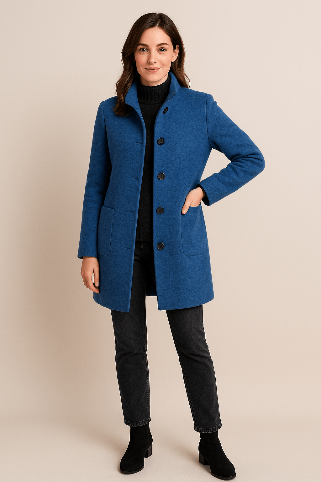 Classic Fit Women's Trench Coat with Pockets