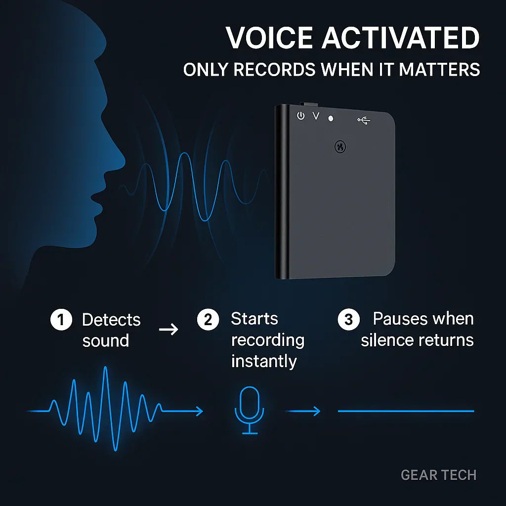 Small Handsfree Digital Voice Recorder