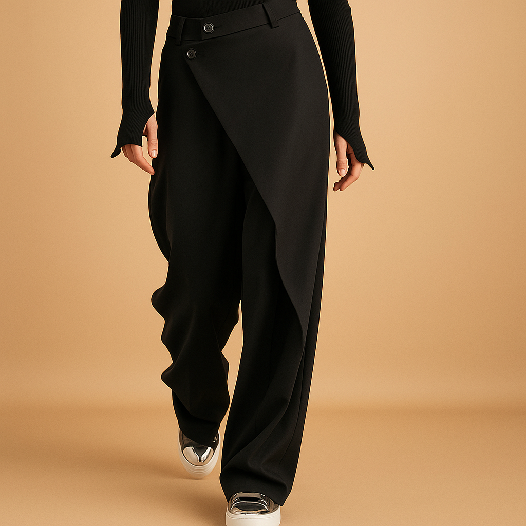 Loose Fit Wide Leg Pants for Women - Nocini