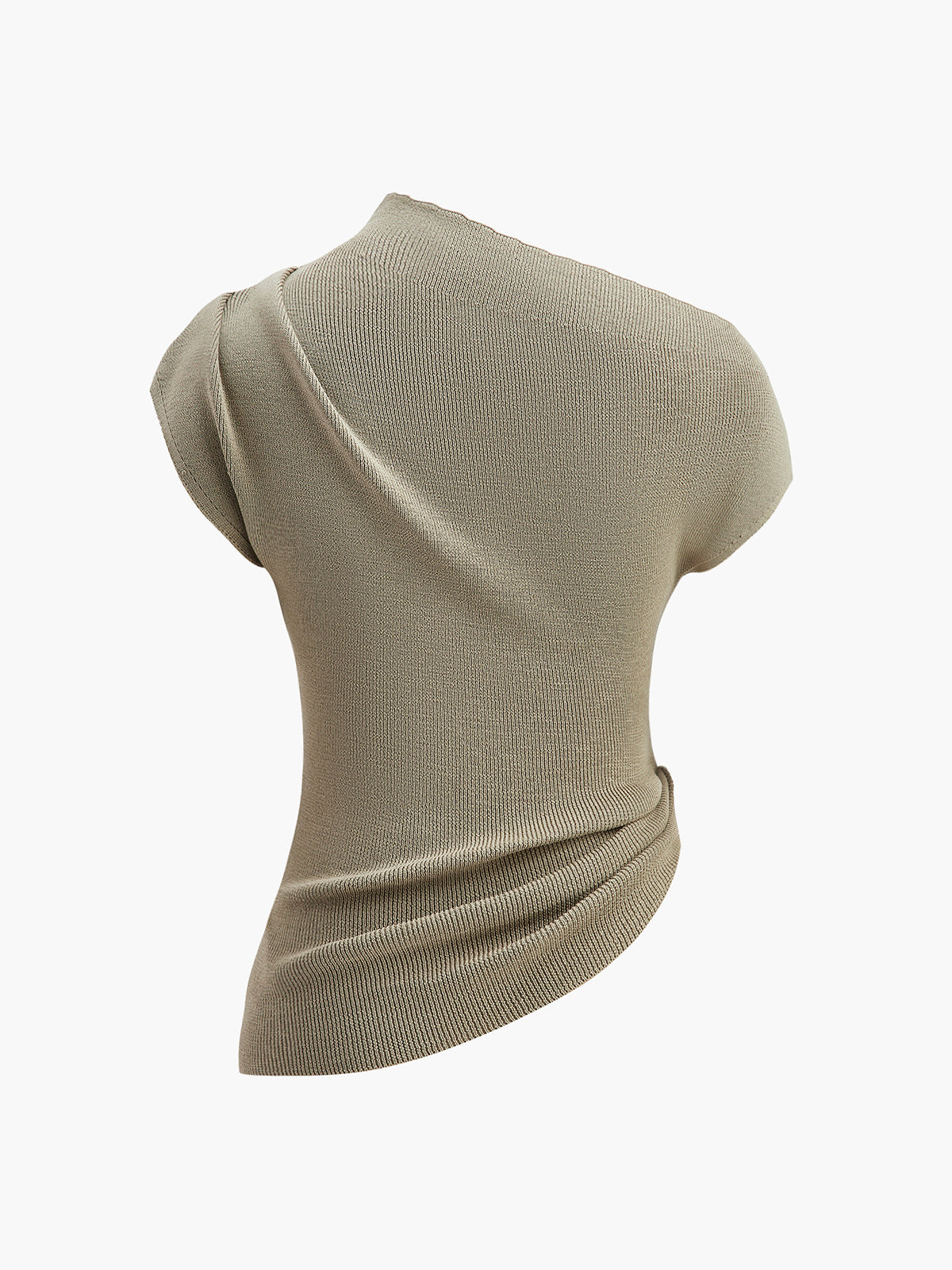 Chic OffCenter Metal Accent Sweater Top