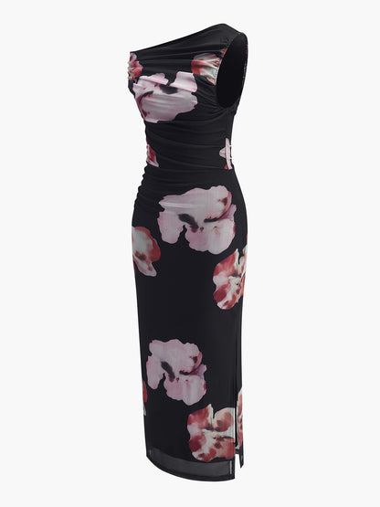 Chic Off Shoulder Floral Lace Dress