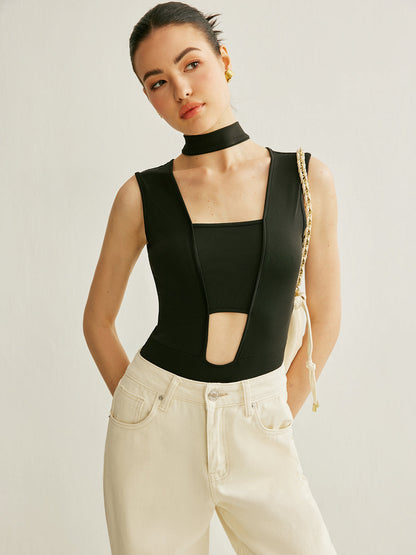Sporty Seamless Tank Bodysuit