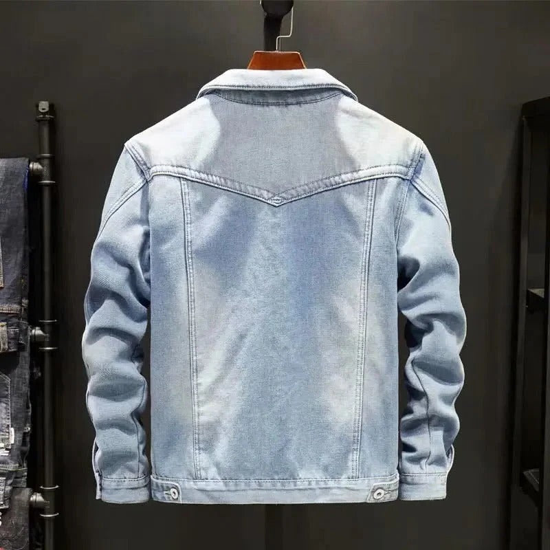 Vintage Style Blue Jeans Jacket
