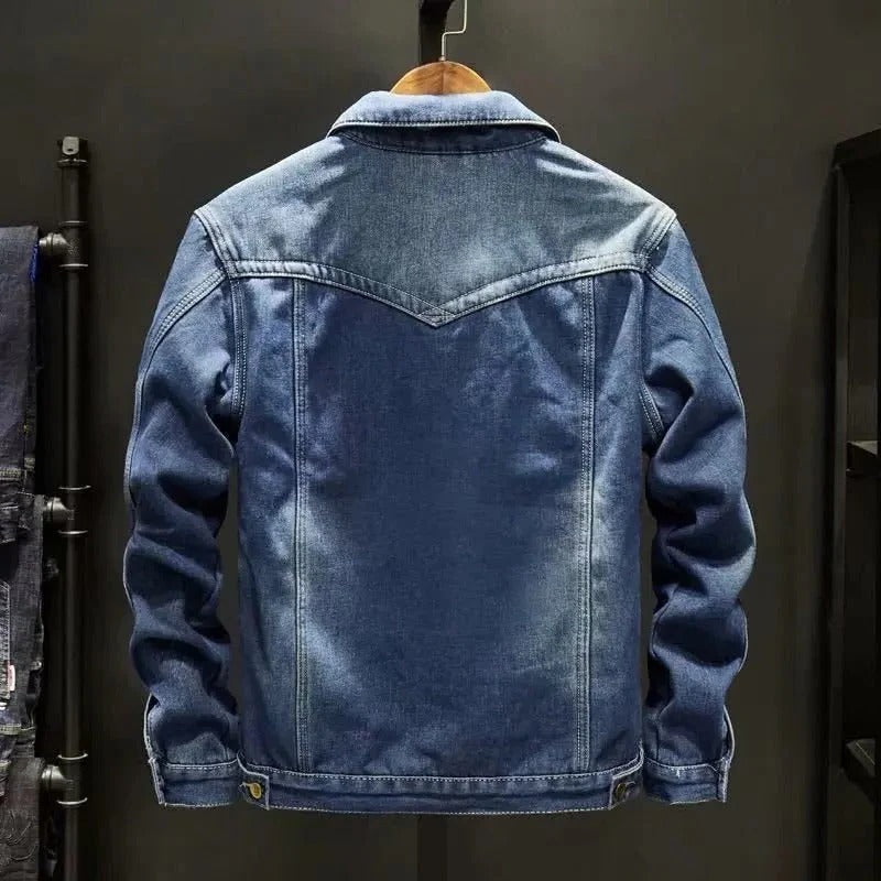 Vintage Style Blue Jeans Jacket