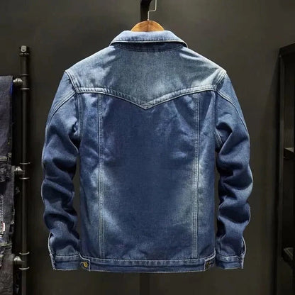 Vintage Style Blue Jeans Jacket