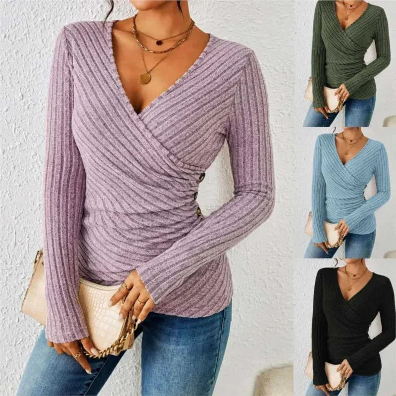 Slimming High Waist Long Sleeve Shirt