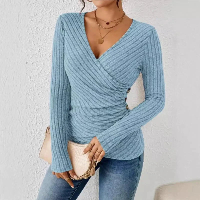Slimming High Waist Long Sleeve Shirt
