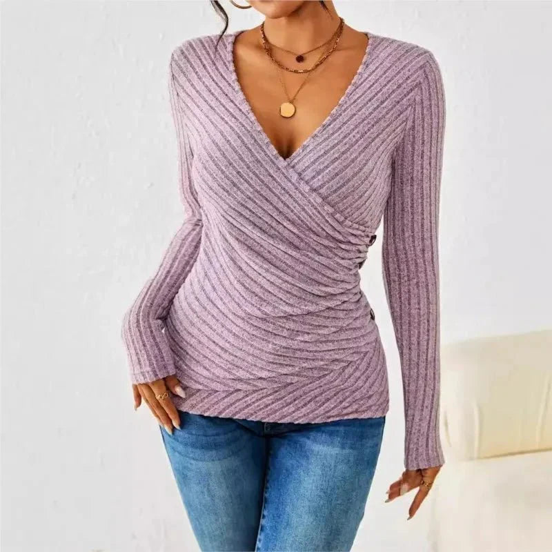 Slimming High Waist Long Sleeve Shirt
