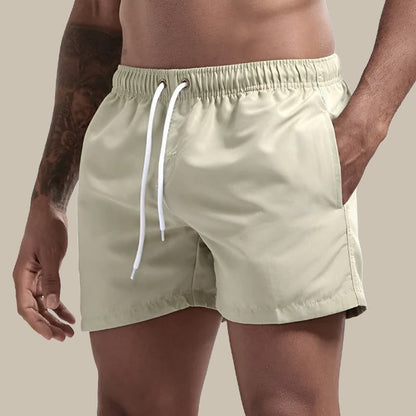 Comfortable Elastic Waist Swim Trunks for Men - Olytrend