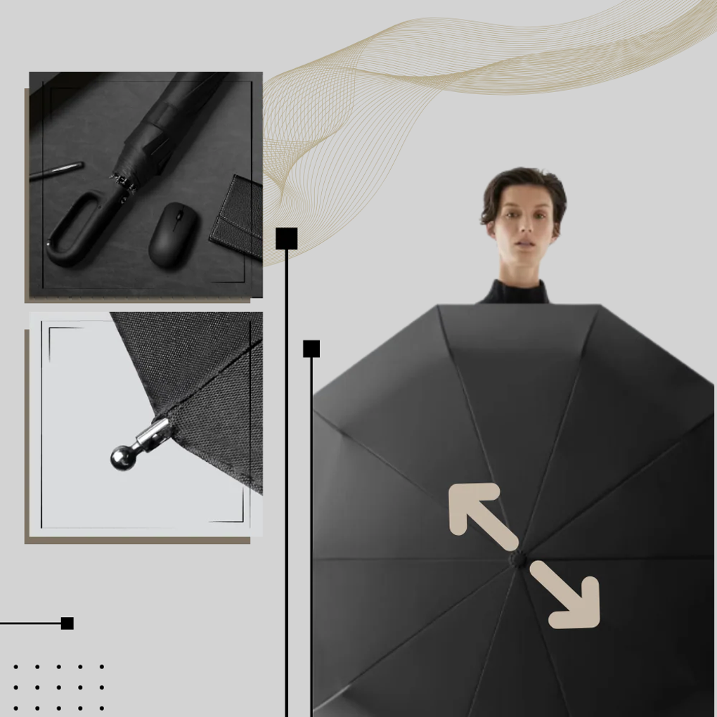 Windproof Compact Automatic Umbrella