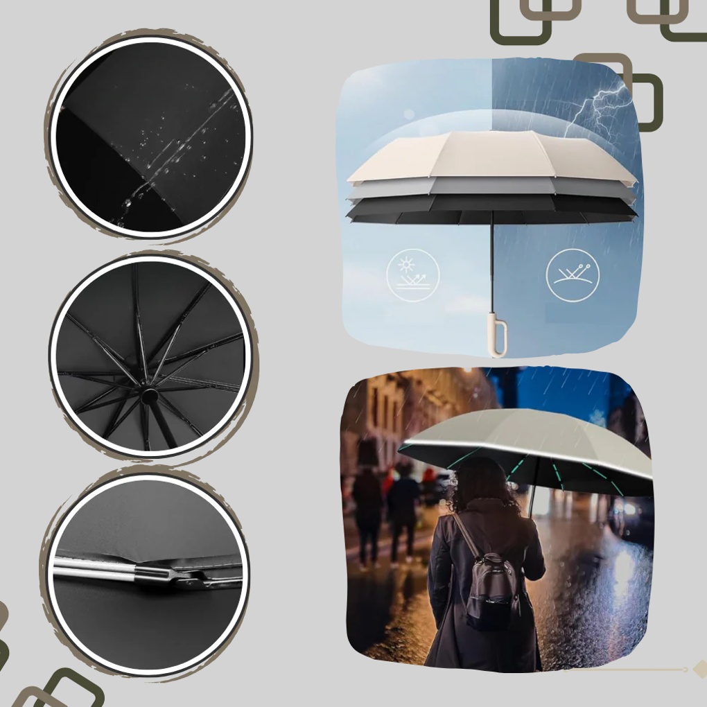 Windproof Compact Automatic Umbrella - Olytrend