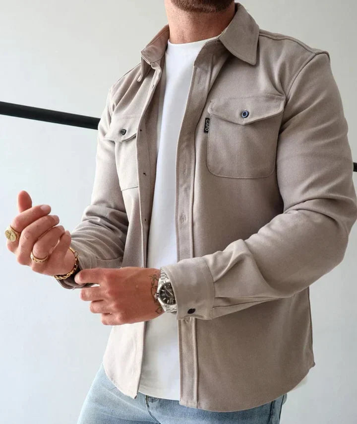 Relaxed Fit Fall Button Shirt - Pexav