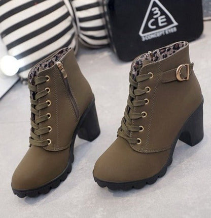 Chic Lace Up Ankle Boots for Women