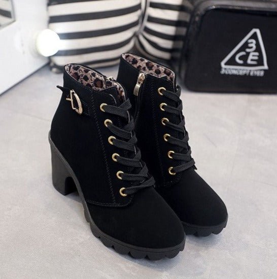 Chic Lace Up Ankle Boots for Women