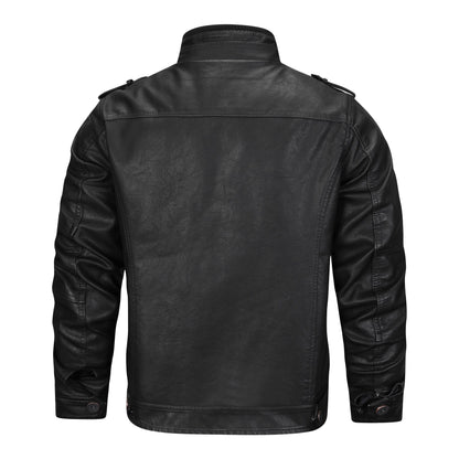 Avan - Stylish Leather Jacket for Men-S-Nora Luxe