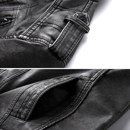 Avan - Stylish Leather Jacket for Men-S-Nora Luxe